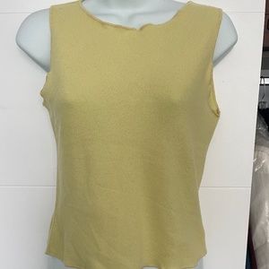 Marni Cashmere Sleeveless YELLOW SUMMER FUN Sweater Sz 42